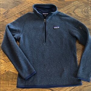 Patagonia Women's Better Sweater 1/4-Zip Fleece, Eco Friendly, Blue, Size S